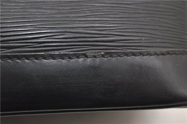 Authentic Louis Vuitton Epi Alma PM Hand Bag Purse Black M40302 LV 2573E