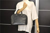 Authentic Louis Vuitton Epi Alma PM Hand Bag Purse Black M40302 LV 2573E