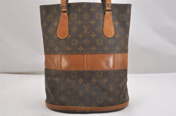 Authentic Louis Vuitton Monogram Bucket GM Shoulder Bag T42236 USA Model 2573I