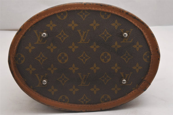 Authentic Louis Vuitton Monogram Bucket GM Shoulder Bag T42236 USA Model 2573I