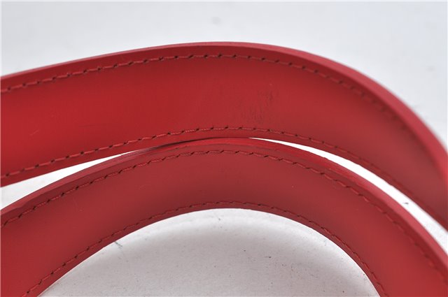 Authentic Louis Vuitton Epi Plage Lagoon Bay Tote Bag Clear Red M92150 LV 2574D