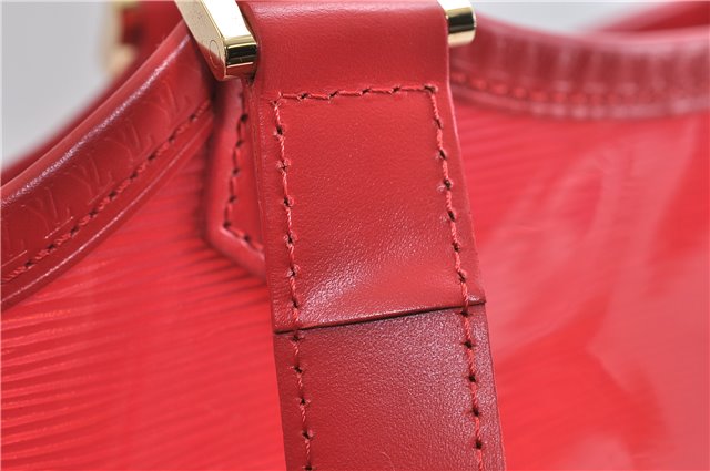 Authentic Louis Vuitton Epi Plage Lagoon Bay Tote Bag Clear Red M92150 LV 2574D