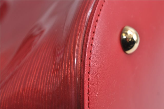 Authentic Louis Vuitton Epi Plage Lagoon Bay Tote Bag Clear Red M92150 LV 2574D