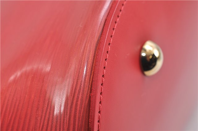 Authentic Louis Vuitton Epi Plage Lagoon Bay Tote Bag Clear Red M92150 LV 2574D