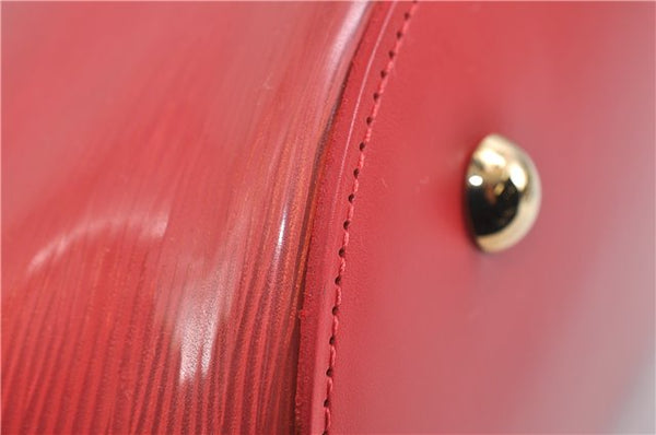Authentic Louis Vuitton Epi Plage Lagoon Bay Tote Bag Clear Red M92150 LV 2574D