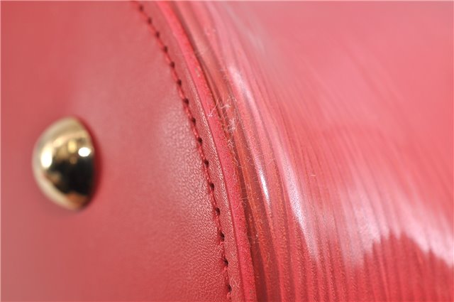 Authentic Louis Vuitton Epi Plage Lagoon Bay Tote Bag Clear Red M92150 LV 2574D
