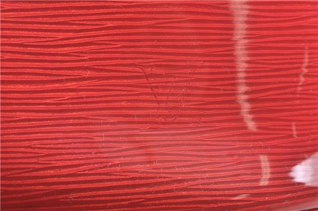 Authentic Louis Vuitton Epi Plage Lagoon Bay Tote Bag Clear Red M92150 LV 2574D