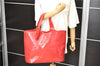Authentic Louis Vuitton Epi Plage Lagoon Bay Tote Bag Clear Red M92150 LV 2574D