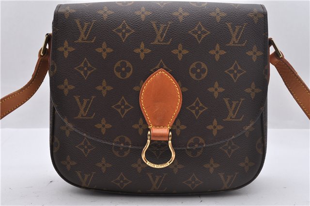 Auth Louis Vuitton Monogram Saint Cloud GM Shoulder Cross Bag M51242 LV 2575D