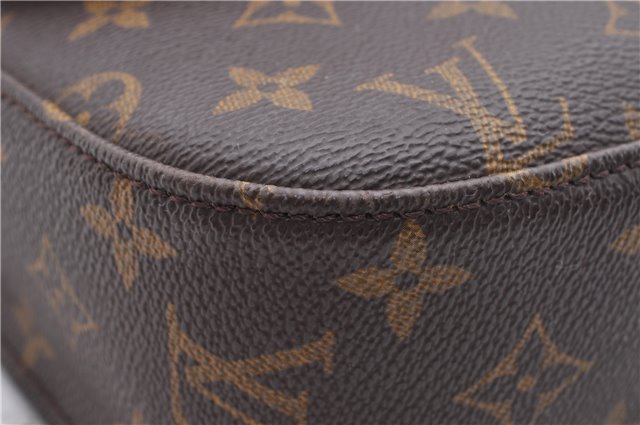 Auth Louis Vuitton Monogram Saint Cloud GM Shoulder Cross Bag M51242 LV 2575D