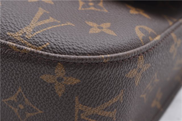 Auth Louis Vuitton Monogram Saint Cloud GM Shoulder Cross Bag M51242 LV 2575D