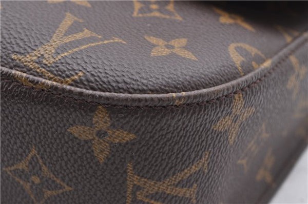 Auth Louis Vuitton Monogram Saint Cloud GM Shoulder Cross Bag M51242 LV 2575D