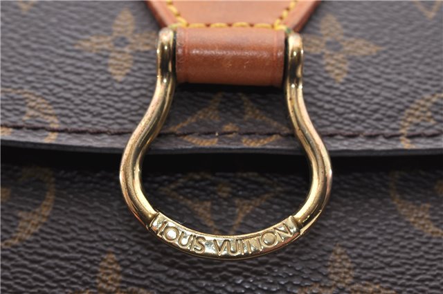Auth Louis Vuitton Monogram Saint Cloud GM Shoulder Cross Bag M51242 LV 2575D