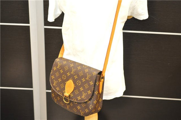 Auth Louis Vuitton Monogram Saint Cloud GM Shoulder Cross Bag M51242 LV 2575D