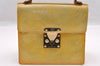 Authentic Louis Vuitton Vernis Spring Street Hand Bag Yellow M91029 LV 2575I