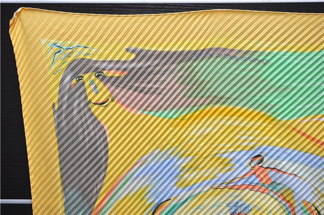Authentic HERMES Pleats Scarf 