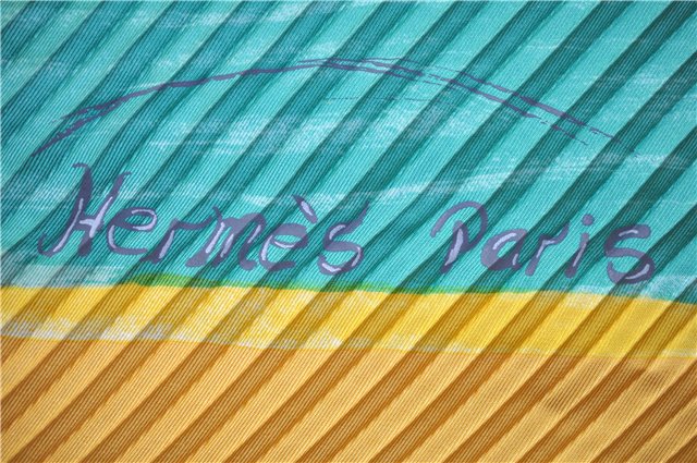 Authentic HERMES Pleats Scarf 
