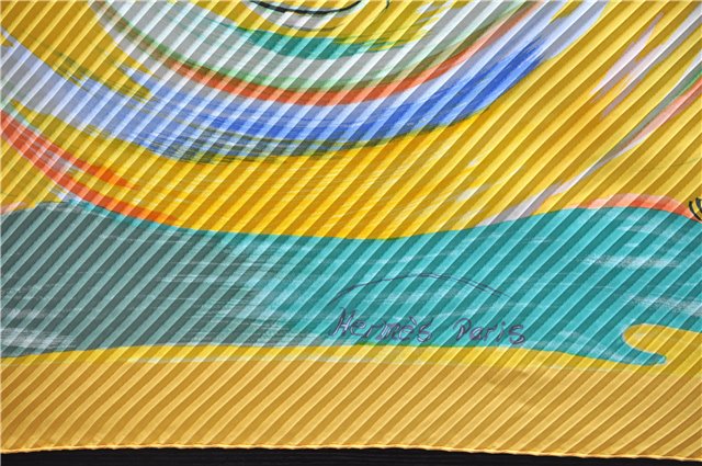 Authentic HERMES Pleats Scarf 