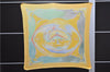 Authentic HERMES Pleats Scarf "Smiles in Third millenary" Silk Yellow Box 2576E