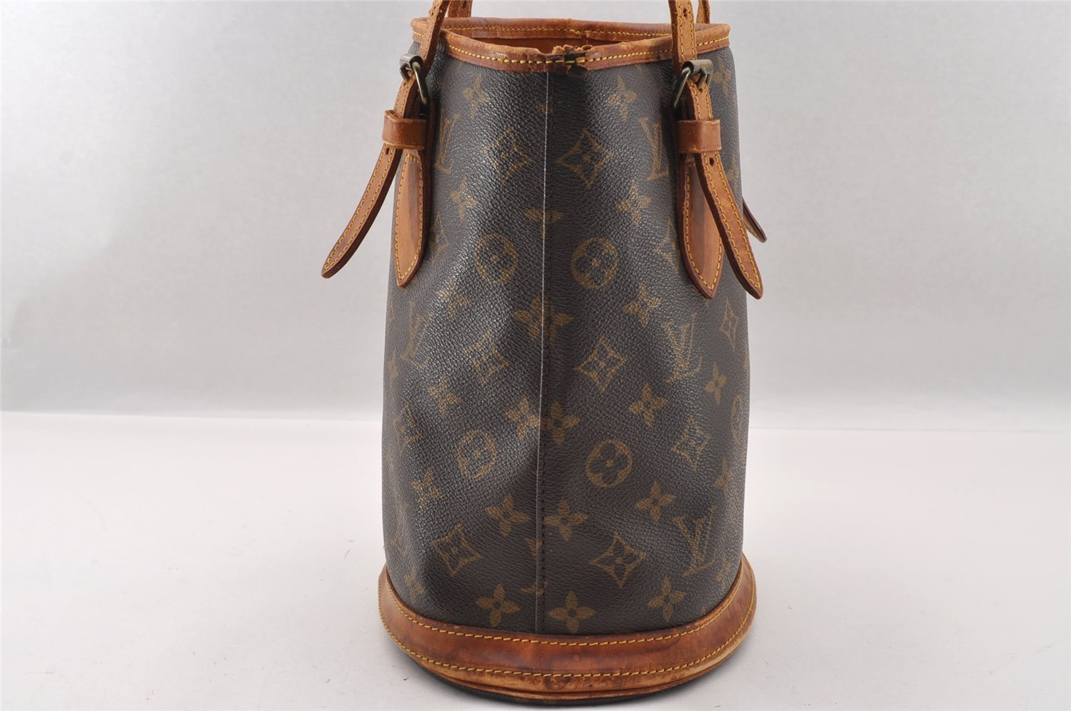 Authentic Louis Vuitton Monogram Bucket PM Shoulder Tote Bag Old Model LV 2577I