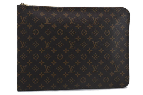 Authentic Louis Vuitton Monogram Poche Documents Document case M53400 LV 2578D
