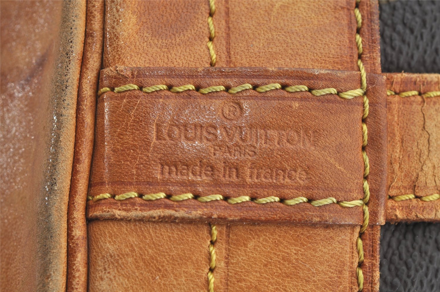 Authentic Louis Vuitton Monogram Noe Shoulder Drawstring Bag M42224 LV 2578I