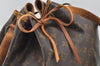 Authentic Louis Vuitton Monogram Noe Shoulder Drawstring Bag M42224 LV 2578I