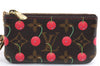 Auth Louis Vuitton Monogram Cherry Pochette Cles Coin Case M95042 LV Box 2579E