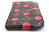 Auth Louis Vuitton Monogram Cherry Pochette Cles Coin Case M95042 LV Box 2579E