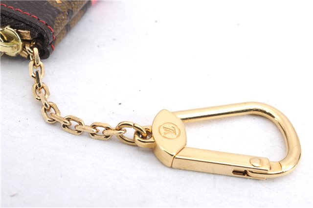 Auth Louis Vuitton Monogram Cherry Pochette Cles Coin Case M95042 LV Box 2579E