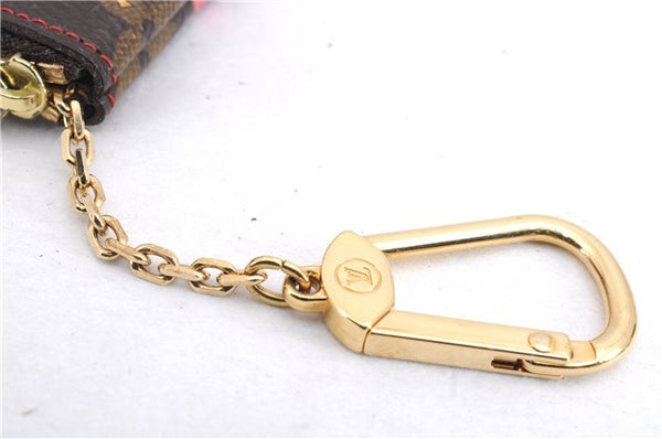 Auth Louis Vuitton Monogram Cherry Pochette Cles Coin Case M95042 LV Box 2579E