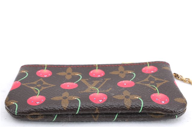 Auth Louis Vuitton Monogram Cherry Pochette Cles Coin Case M95042 LV Box 2579E