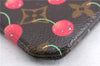 Auth Louis Vuitton Monogram Cherry Pochette Cles Coin Case M95042 LV Box 2579E