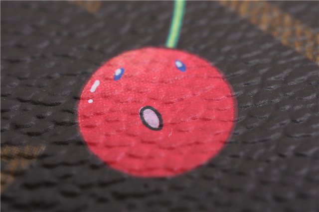 Auth Louis Vuitton Monogram Cherry Pochette Cles Coin Case M95042 LV Box 2579E