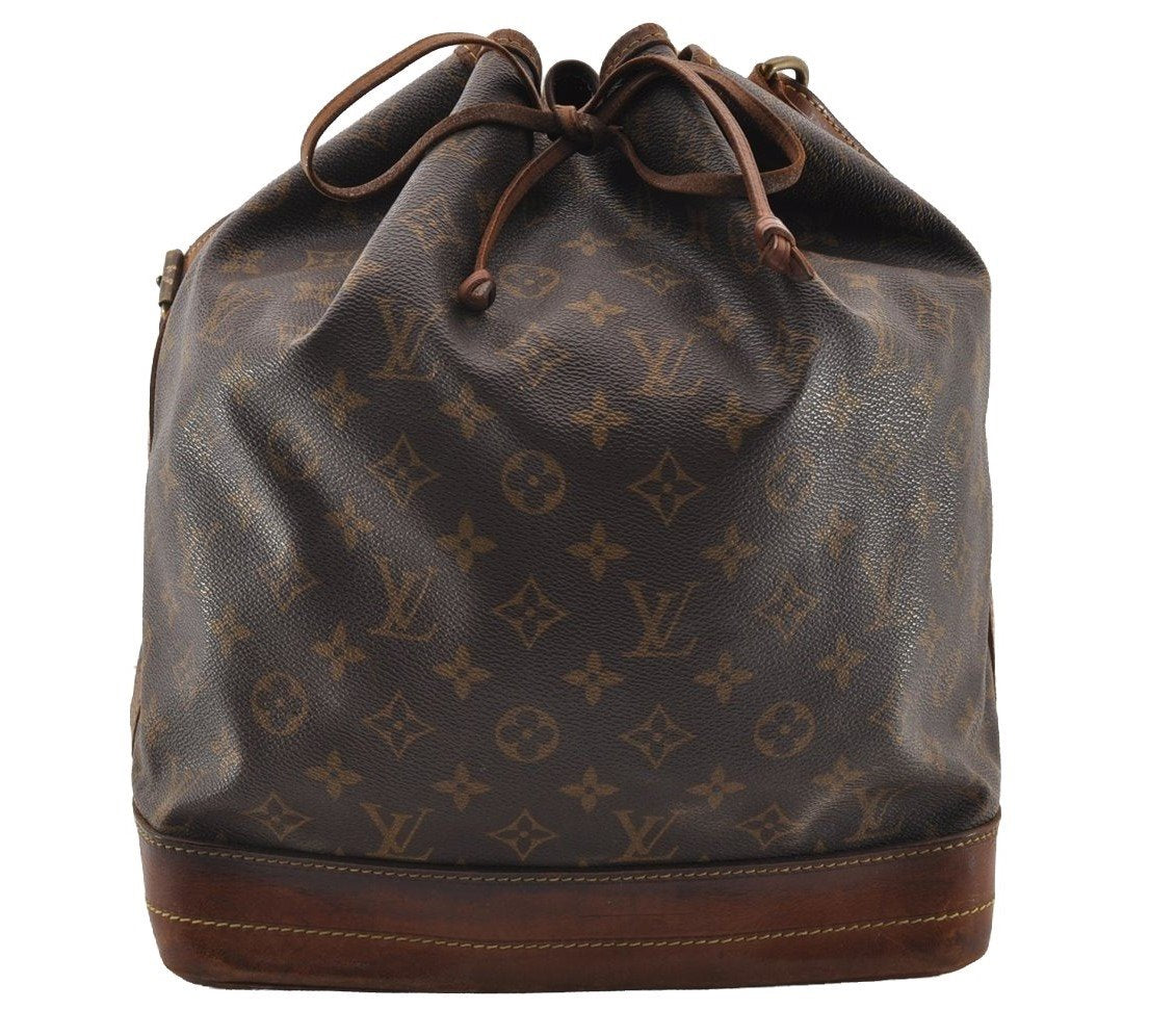 Authentic Louis Vuitton Monogram Noe Shoulder Drawstring Bag M42224 LV 2579I