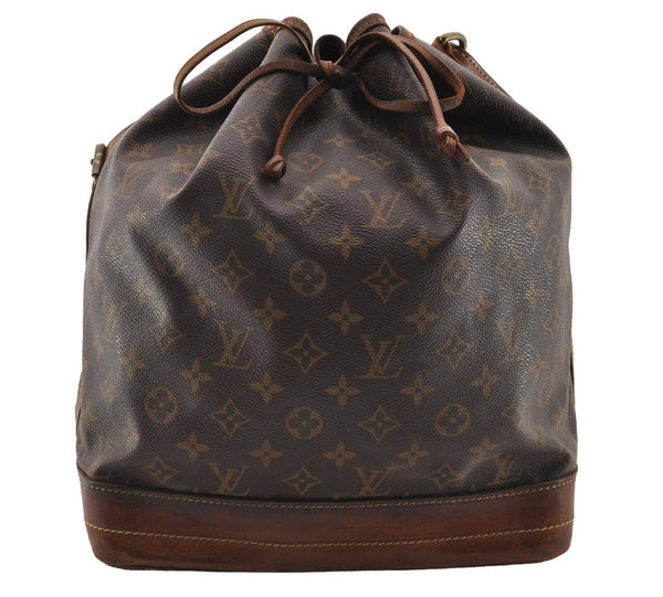 Authentic Louis Vuitton Monogram Noe Shoulder Drawstring Bag M42224 LV 2579I