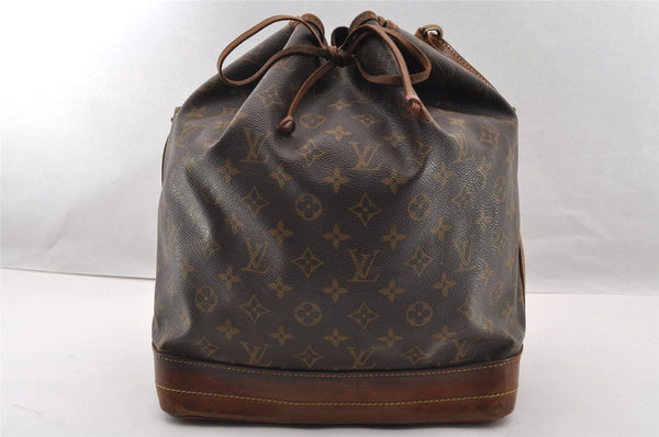 Authentic Louis Vuitton Monogram Noe Shoulder Drawstring Bag M42224 LV 2579I