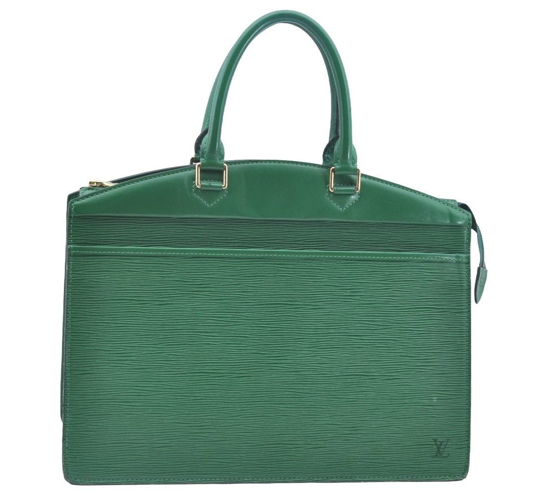 Authentic Louis Vuitton Epi Riviera Hand Bag Green M48184 LV 2580G