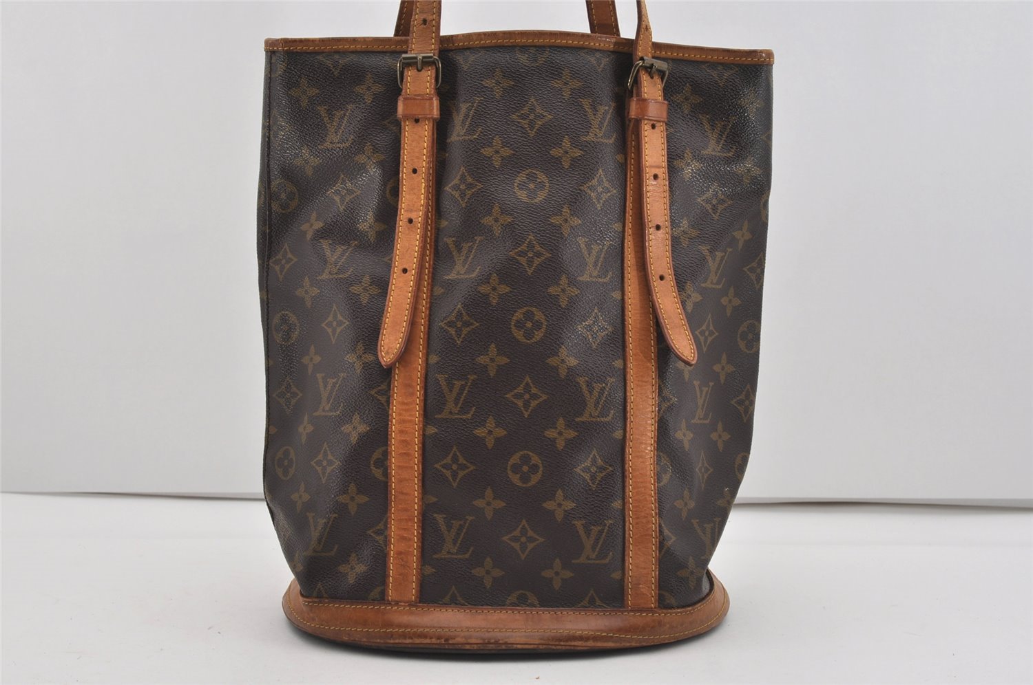 Authentic Louis Vuitton Monogram Bucket GM Shoulder Tote Bag Old Model LV 2580I