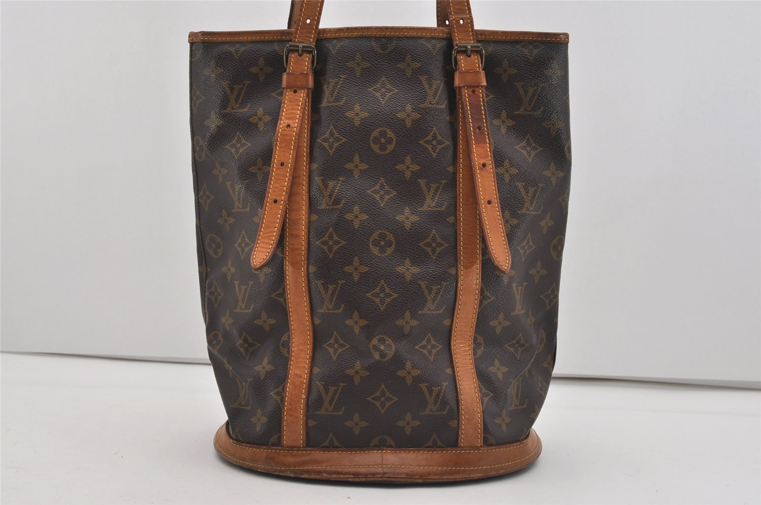 Authentic Louis Vuitton Monogram Bucket GM Shoulder Tote Bag Old Model LV 2580I