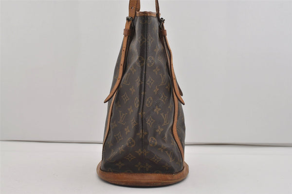Authentic Louis Vuitton Monogram Bucket GM Shoulder Tote Bag Old Model LV 2580I