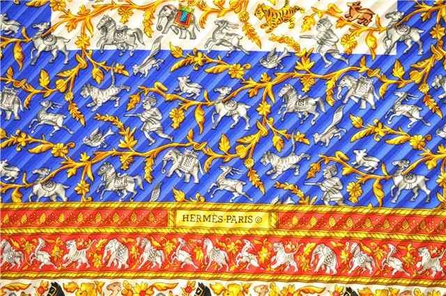 Authentic HERMES Pleats Scarf 