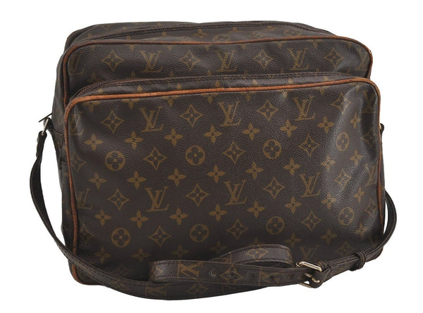 Authentic Louis Vuitton Monogram Nile 34 Shoulder Cross Body Bag Old Model 2581I