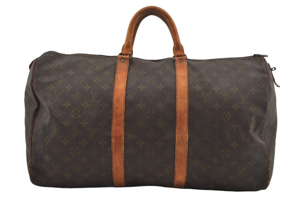 Authentic Louis Vuitton Monogram Keepall 50 Travel Boston Bag Old Model LV 2583I