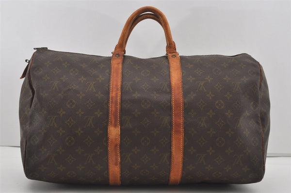 Authentic Louis Vuitton Monogram Keepall 50 Travel Boston Bag Old Model LV 2583I