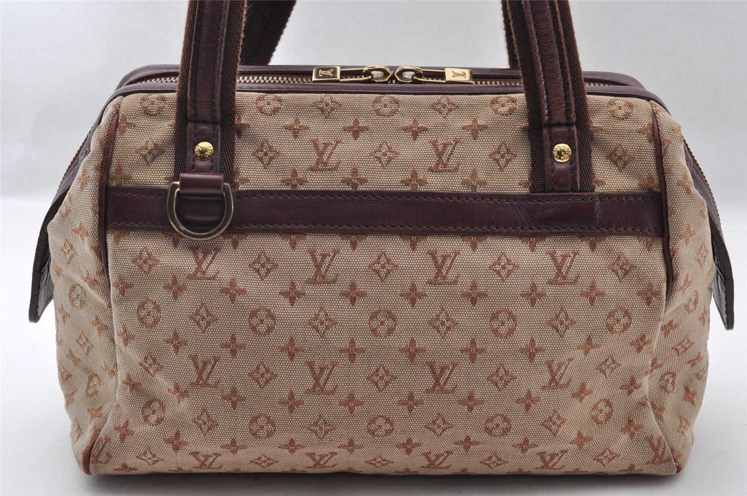 Authentic Louis Vuitton Monogram Mini Josephine PM Hand Bag Pink M92216 LV 2584I