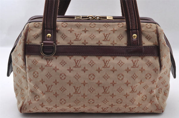 Authentic Louis Vuitton Monogram Mini Josephine PM Hand Bag Pink M92216 LV 2584I