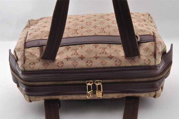 Authentic Louis Vuitton Monogram Mini Josephine PM Hand Bag Pink M92216 LV 2584I