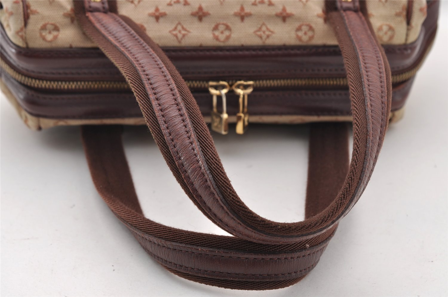 Authentic Louis Vuitton Monogram Mini Josephine PM Hand Bag Pink M92216 LV 2584I