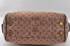 Authentic Louis Vuitton Monogram Mini Josephine PM Hand Bag Pink M92216 LV 2584I